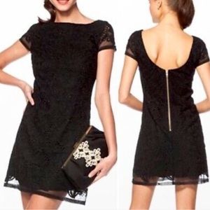 Lilly Pulitzer Jeanette Crochet Floral Black Dress